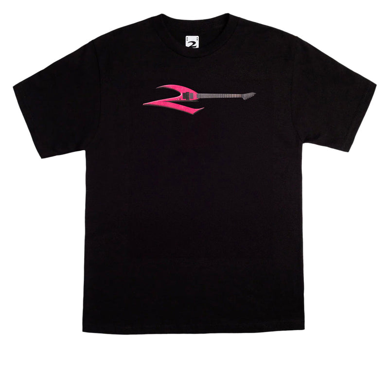2 Riser Pads Guitar T-Shirt - Black