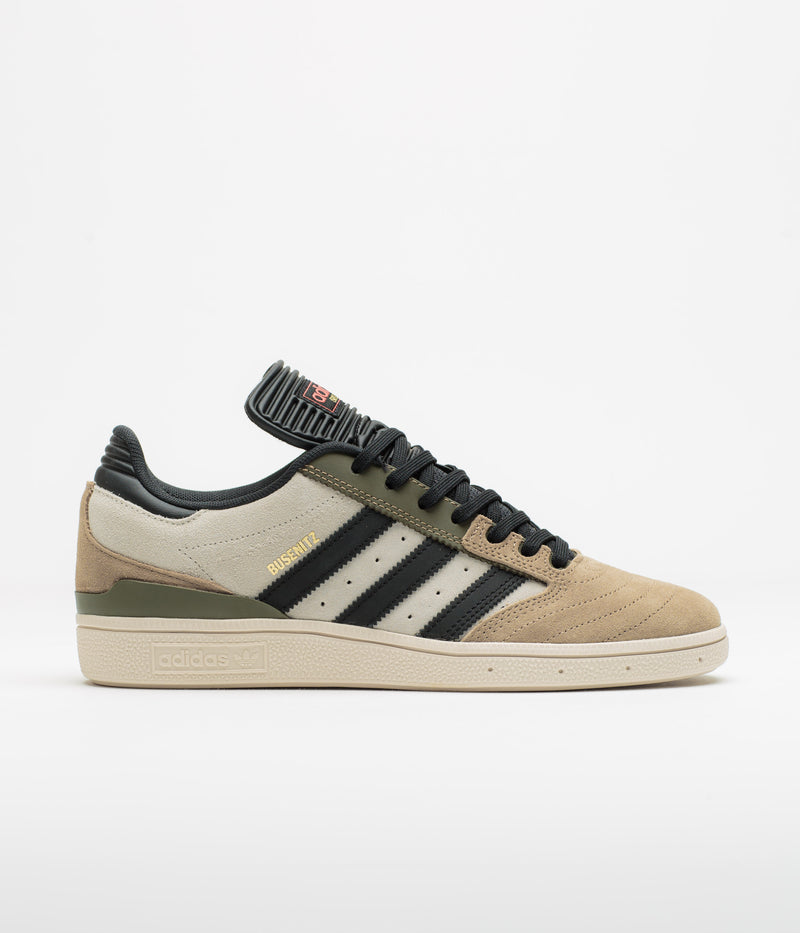 Adidas Busenitz Shoes in Cardboard and Core Black / Olive Strata