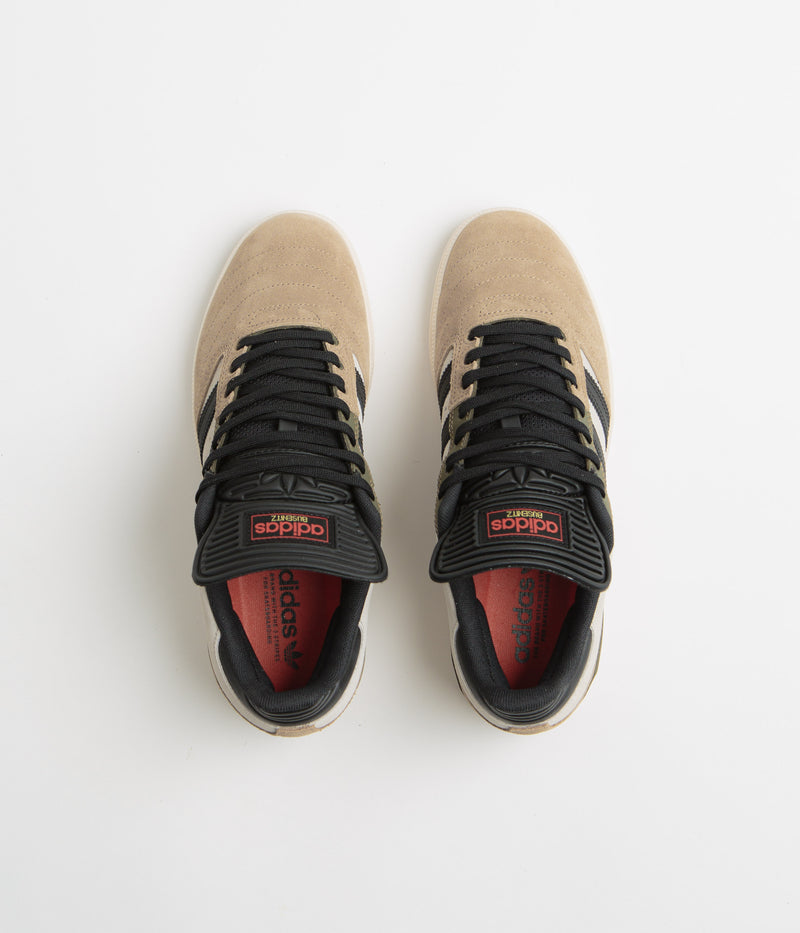 Adidas Busenitz Shoes in Cardboard and Core Black / Olive Strata