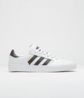 Adidas Busenitz Vulc II Shoes in FTWR White and Aurora Coffee / Gold Metallic