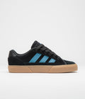 Adidas Court TNS Premiere Shoes in Core Black and Lucid Ray Blue / Gum4