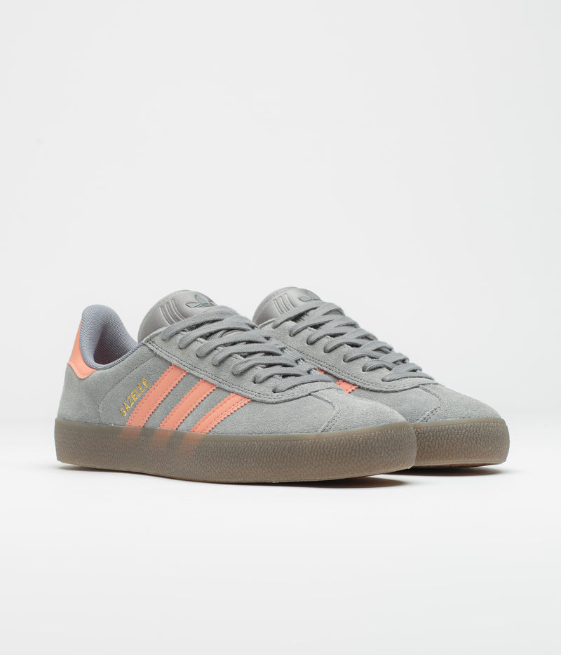 Adidas Gazelle ADV Shoes in Grey Three and Wonder Clay / Gum5