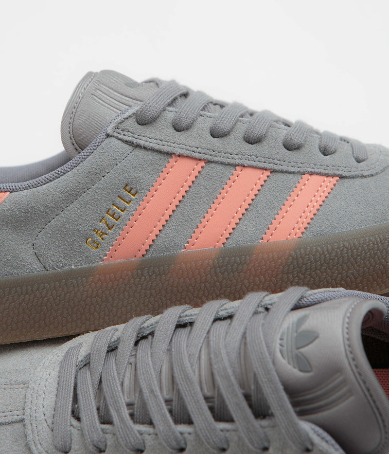 Adidas Gazelle ADV Shoes in Grey Three and Wonder Clay / Gum5
