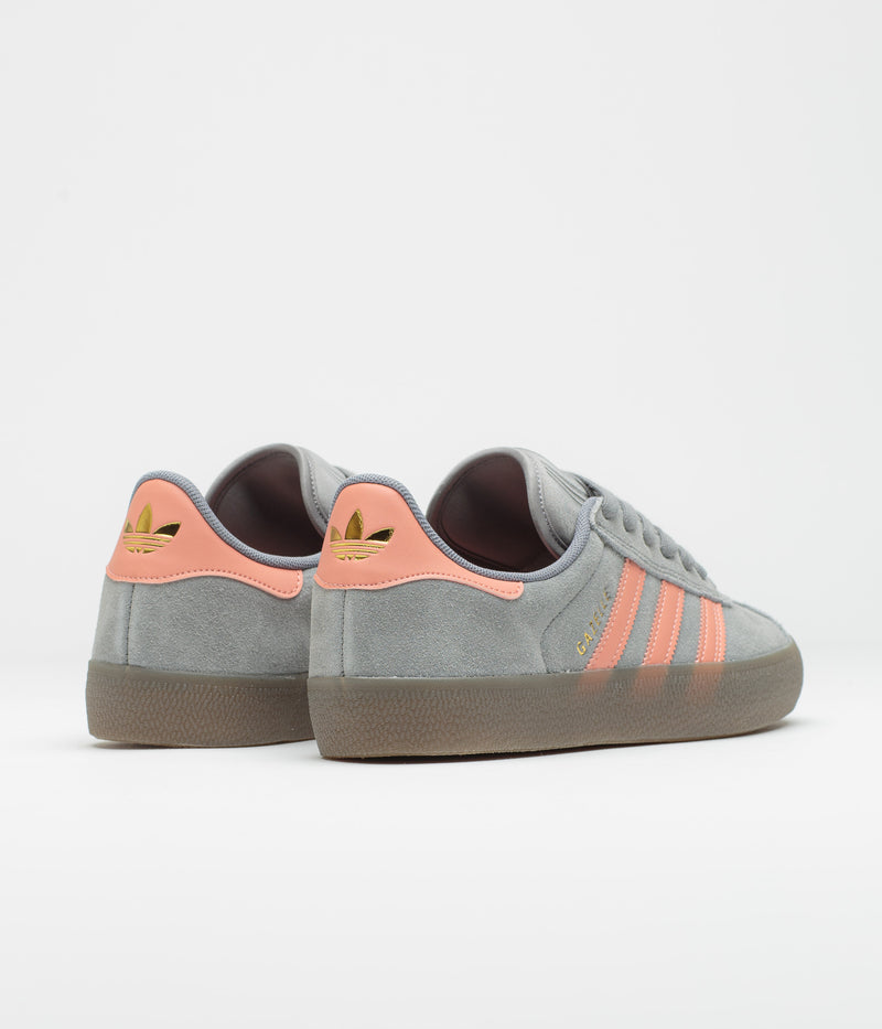 Adidas Gazelle ADV Shoes in Grey Three and Wonder Clay / Gum5