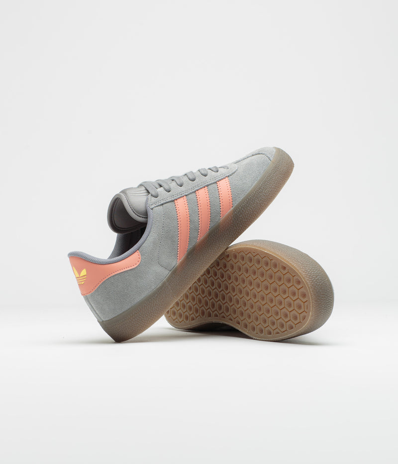 Adidas Gazelle ADV Shoes in Grey Three and Wonder Clay / Gum5