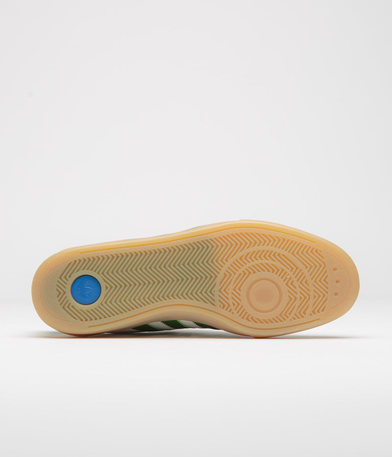 Adidas Glenburn Shoes in FTWR White and Crew Green / Gum3