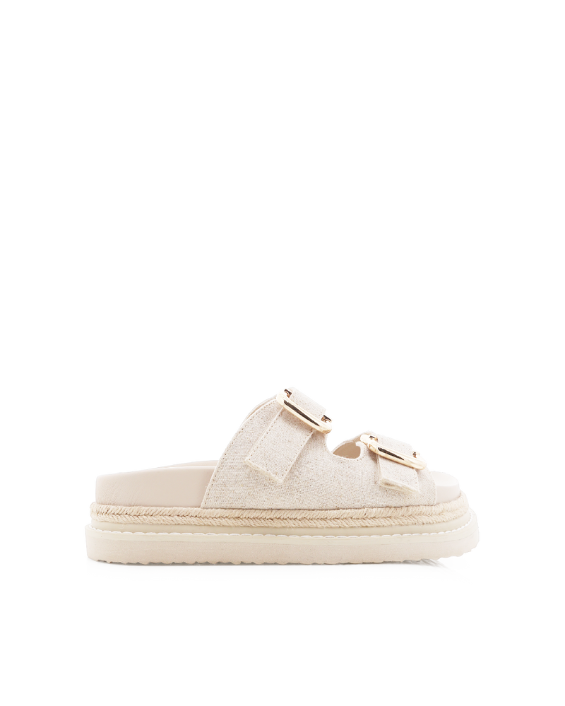ALESSIA - WHEAT LINEN-Sandals-Billini-Billini