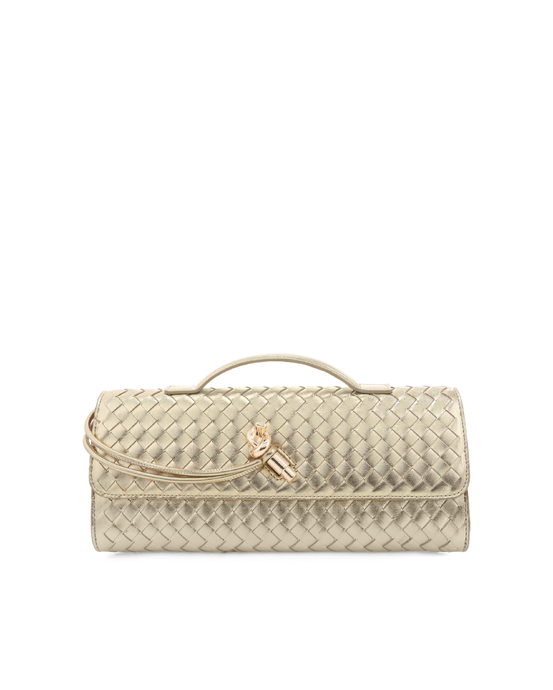 ALICE CLUTCH BAG - GOLD METALLIC-Handbags-Billini-Billini