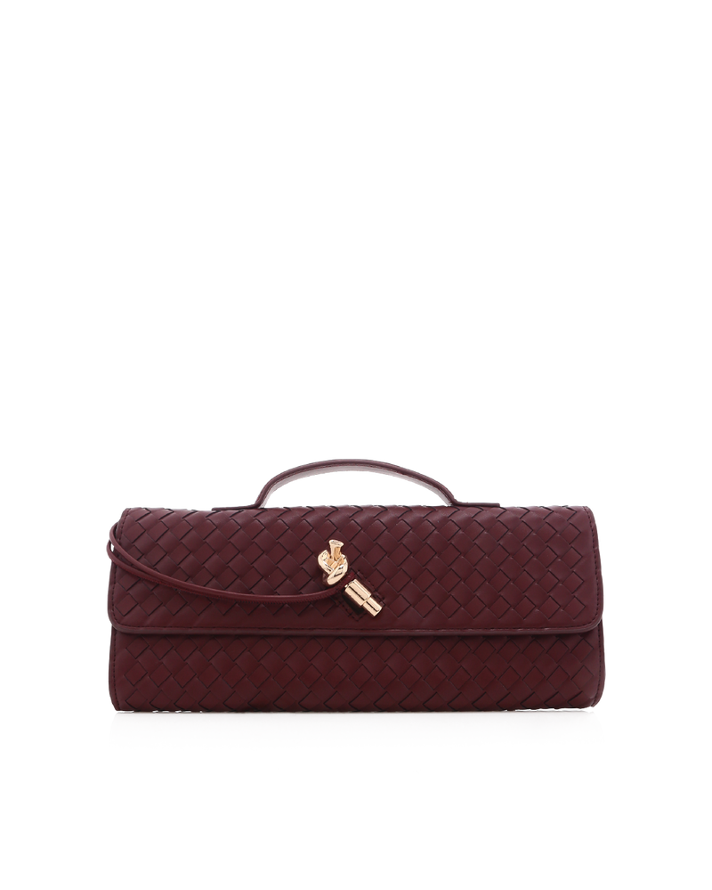 ALICE CLUTCH BAG - WINE-Handbags-Billini-Billini