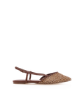 ALISON - DARK TAN-NATURAL RAFFIA-Flats-Billini-Billini
