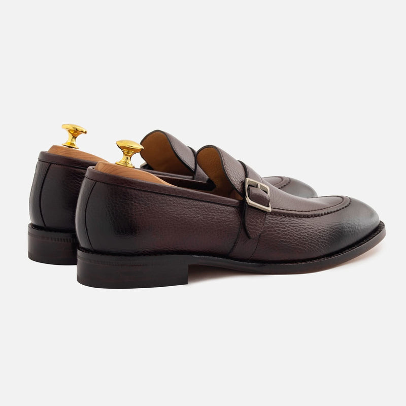 Archie Belted Loafer - Men’s Pebbled Leather