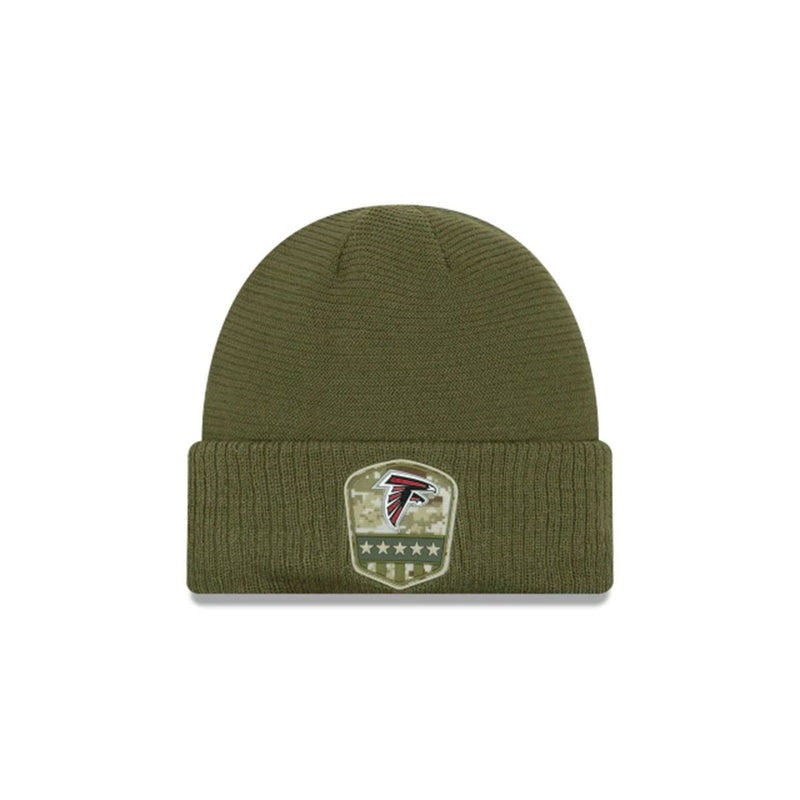 ATLANTA FALCONS ATLANTA FALCONS SALUTE TO SERVICE CUFF KNIT GREEN/RED