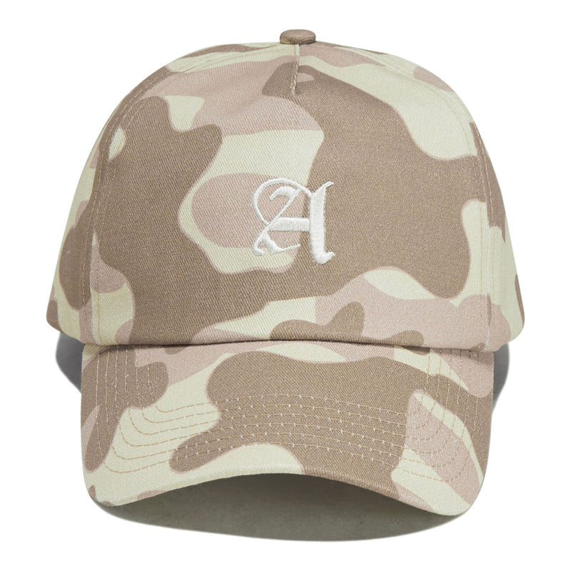 Autumn Camo 5 Panel Hat - Khaki