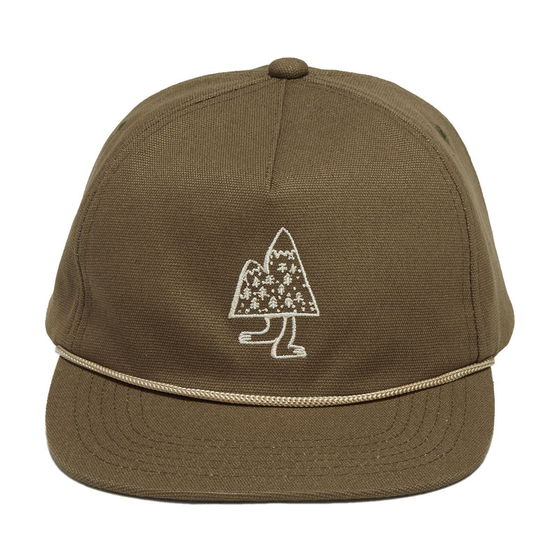 Autumn Canvas 5 Panel Hat - Olive