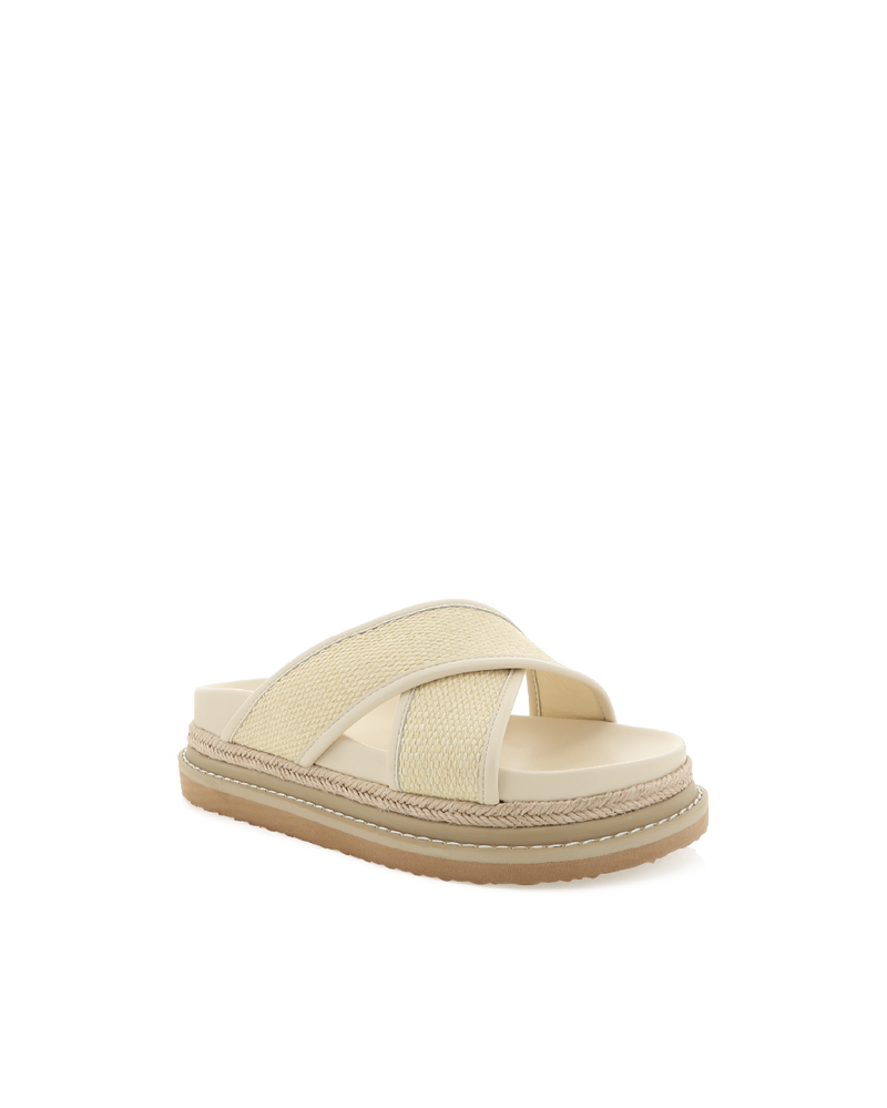 AYSHA - CREAM RAFFIA-Sandals-Billini-Billini