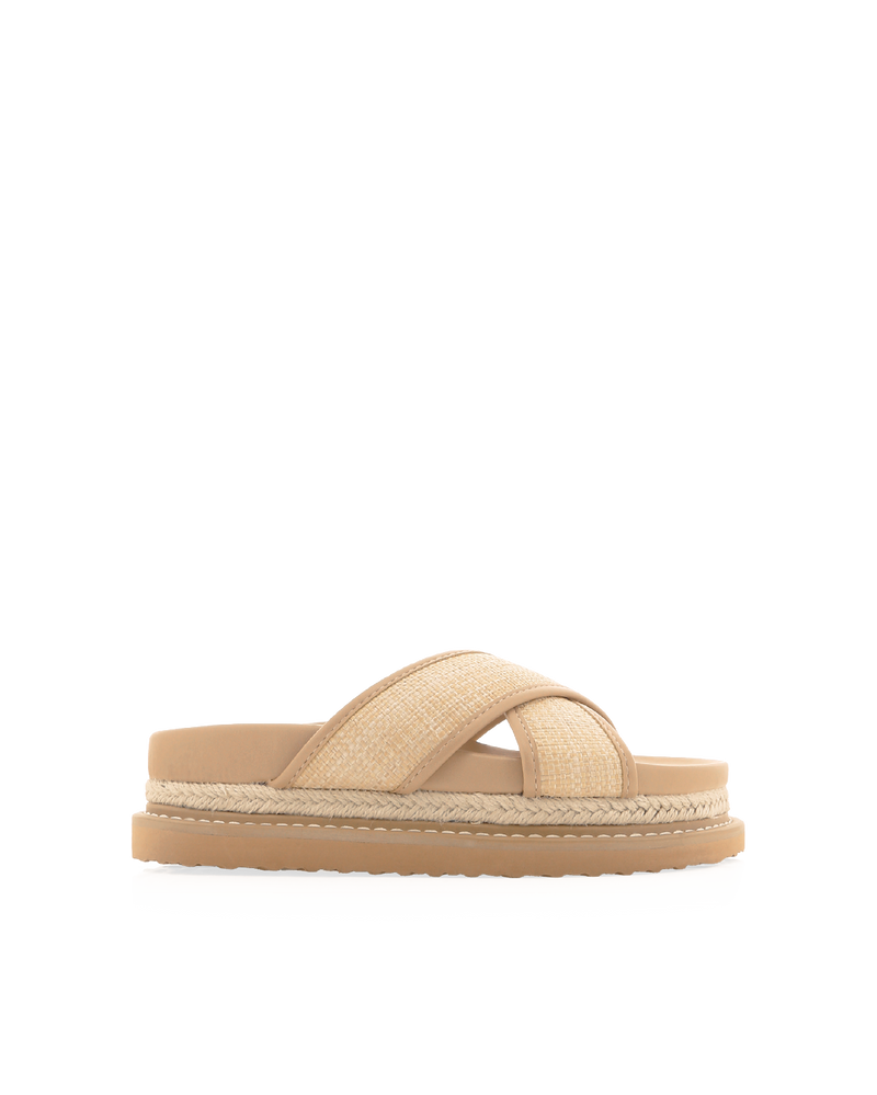 AYSHA - NATURAL RAFFIA-CLAY-Sandals-Billini-Billini