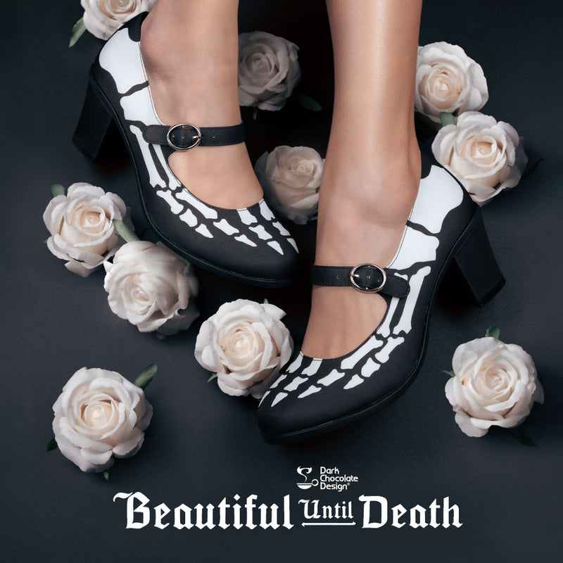 Beautiful Until Death Women's Mary Jane Mid Heels