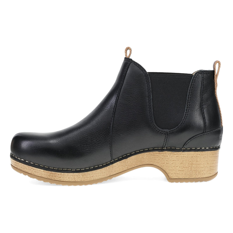 Side image of Becka Black Leather