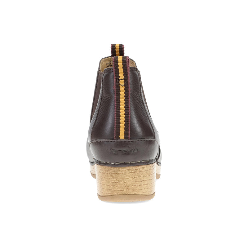 Heel image of Becka Chocolate Leather