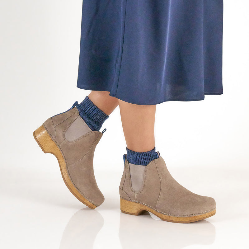 Becka Taupe Suede
