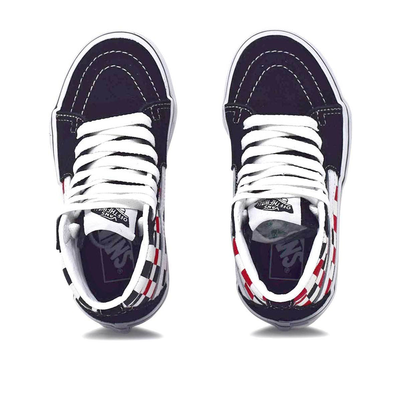 Big Kids Sk8-Hi Black/Racing Red
