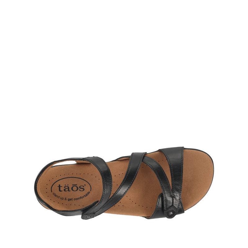 Top down image of Taos Footwear Big Time Black Size 6