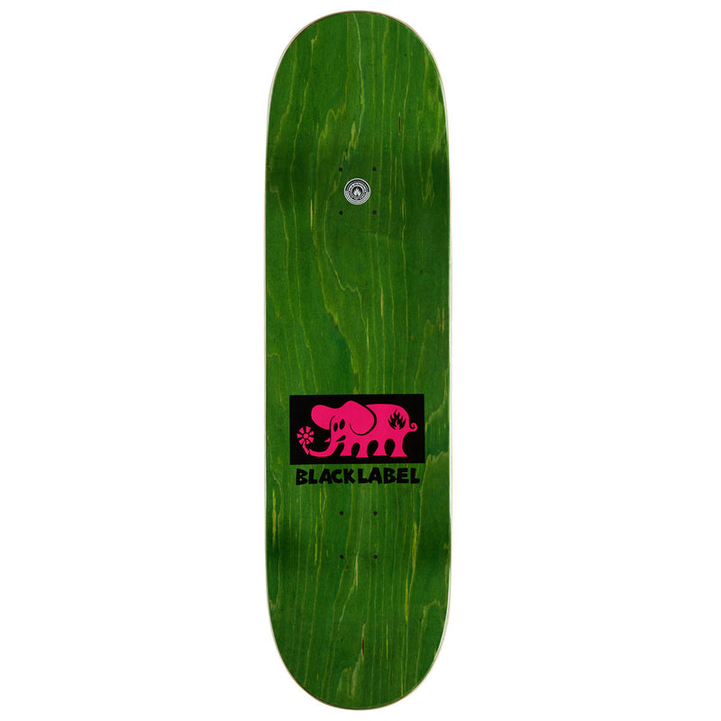 Black Label Elephant Block Skateboard Deck - Pink - 8.75"