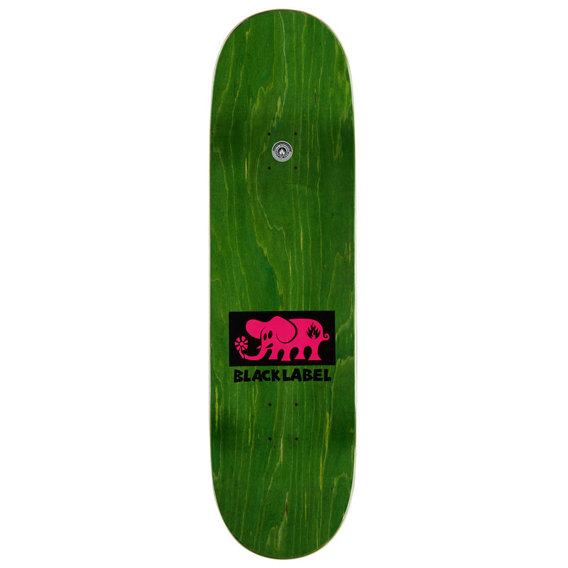 Black Label Elephant Block Skateboard Deck - Pink - 9.00"