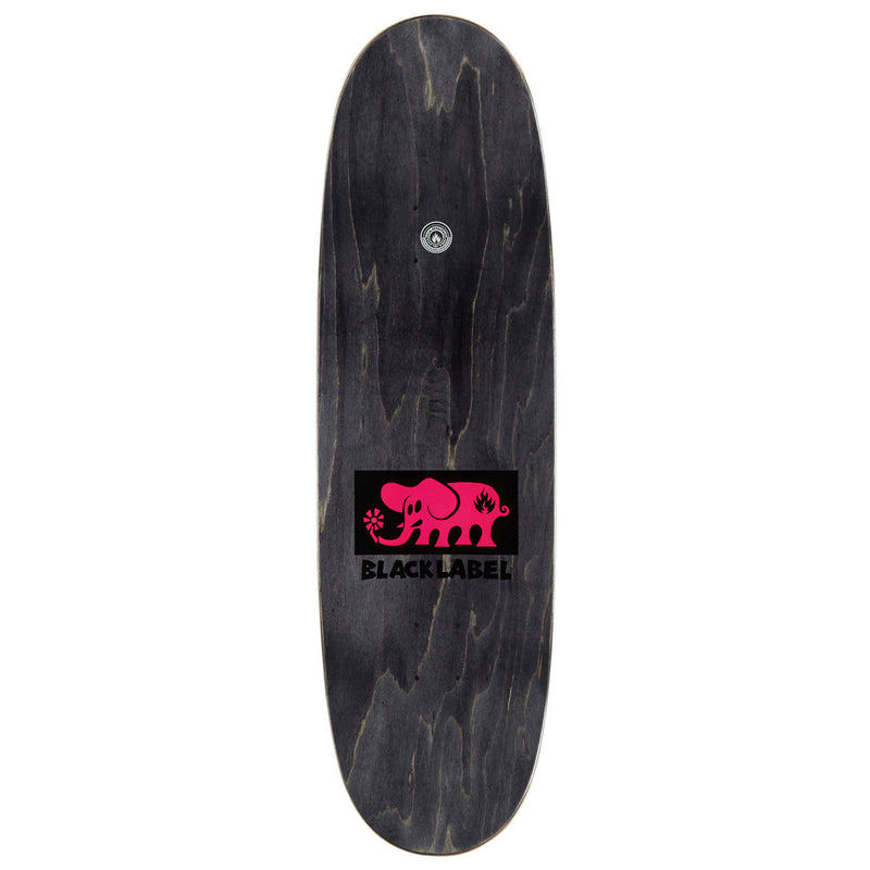 Black Label Elephant Block Tugboat Shape Skateboard Deck - Pink - 9.50"