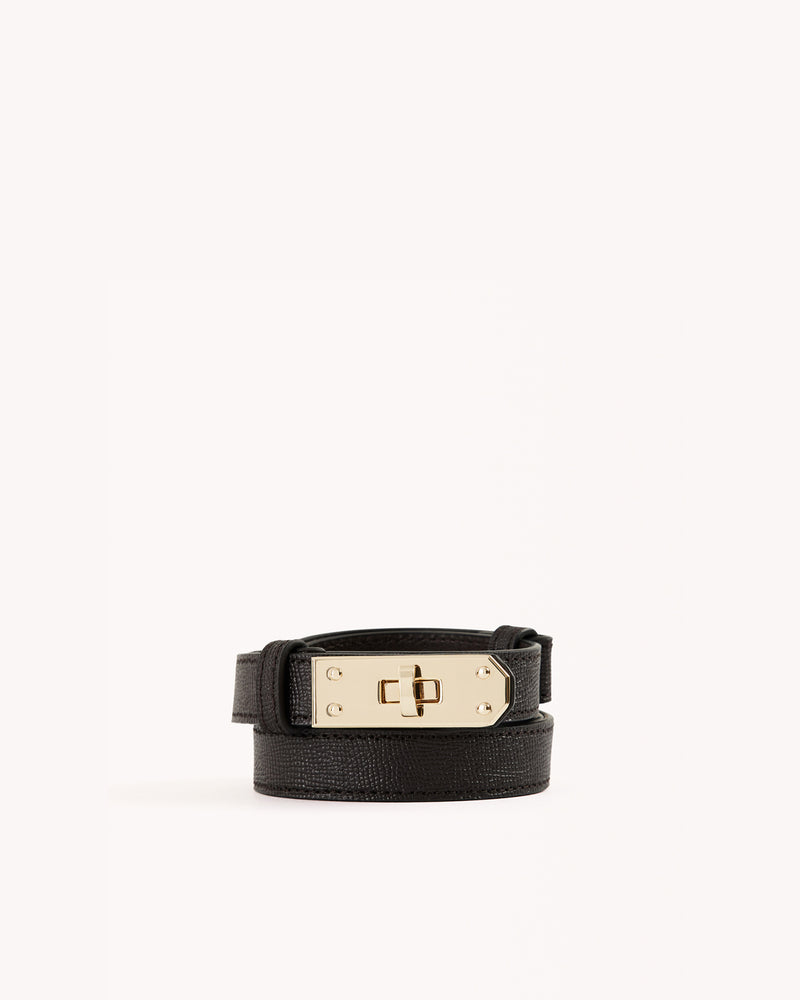 BLAKE BELT - DARK CACAO-GOLD-BELTS-Billini-Billini