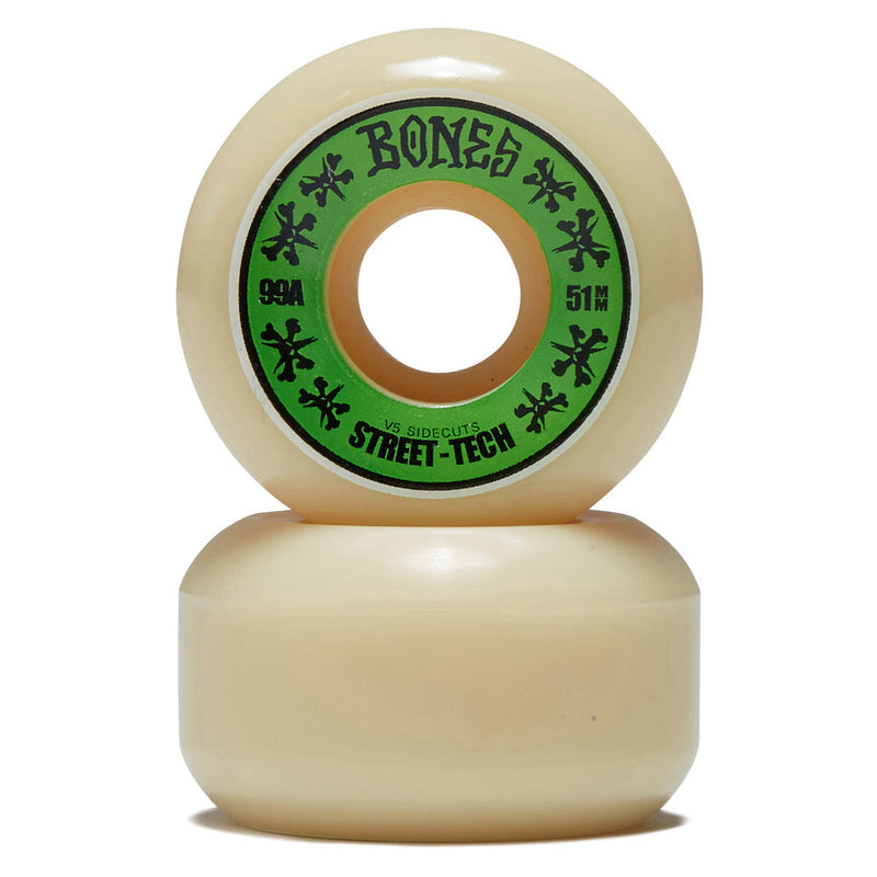 Bones STF Sidecuts 99a V5 Sidecut Skateboard Wheels - 51mm