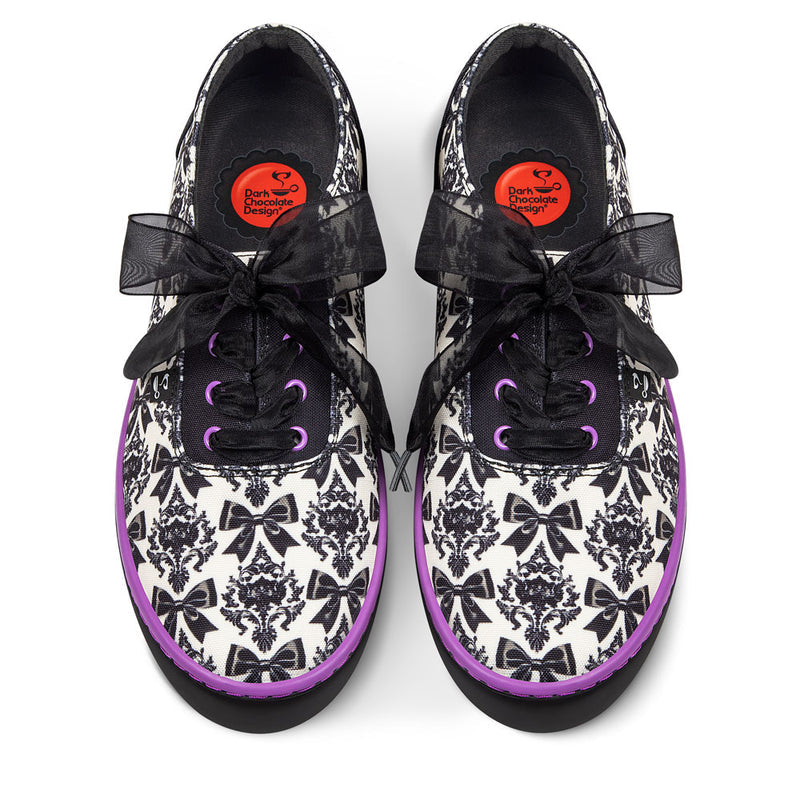 Bowtique Noir Women's Casual Sneakers