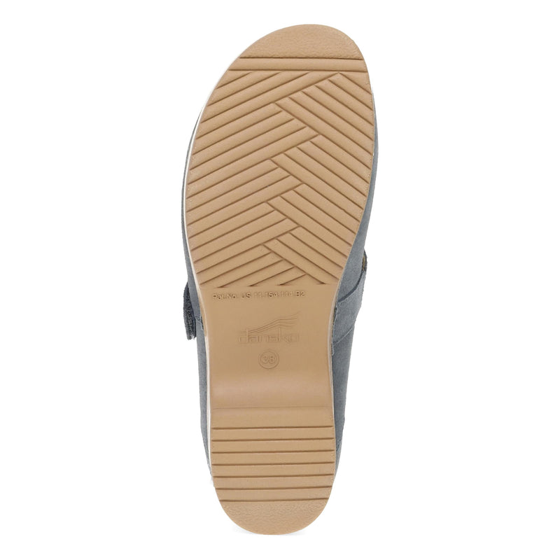 Bottom image of Branson Clog Dusty Blue Leather