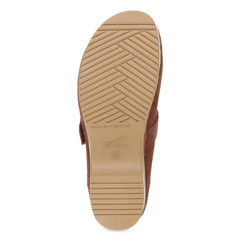 Bottom image of Branson Clog Mahogany Leather