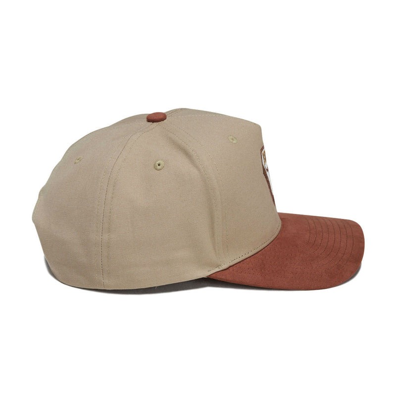 Brixton Fraser Snapback Hat - Olive Stone