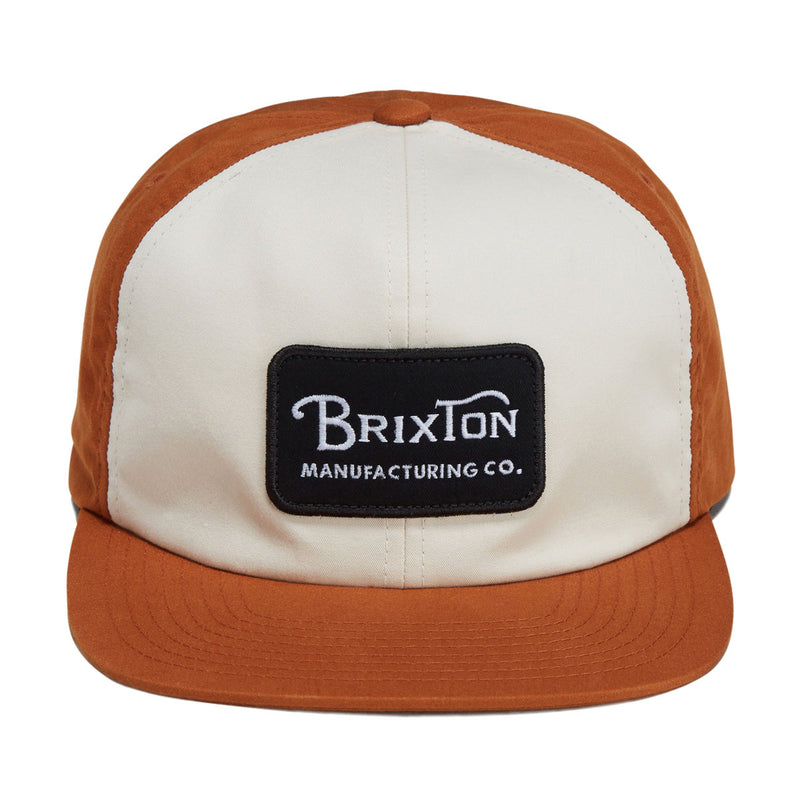 Brixton Grade Snapback Hat - Whitecap/Caramel