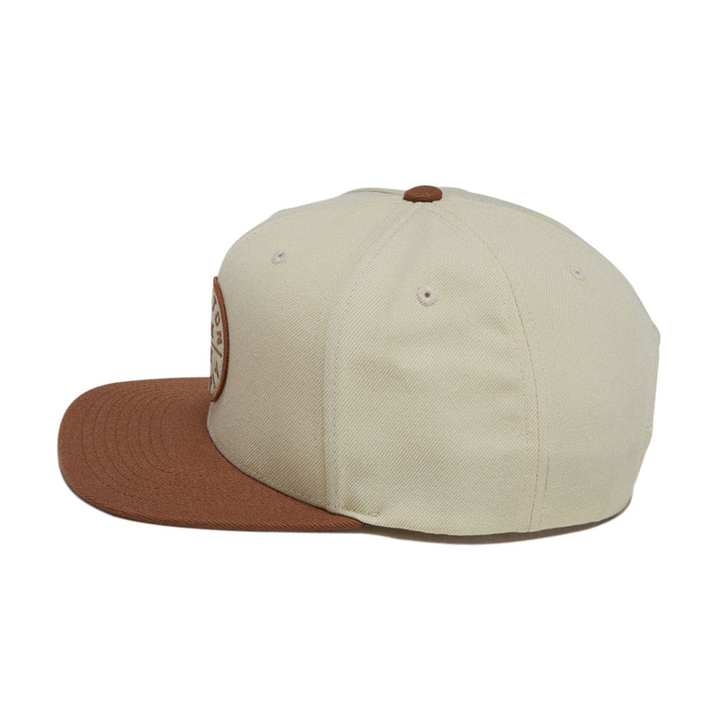 Brixton Oath III Snapback Hat - Khaki/Caramel