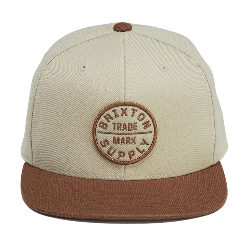 Brixton Oath III Snapback Hat - Khaki/Caramel