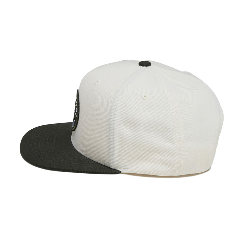 Brixton Oath III Snapback Hat - Wax Paper/Dark Olive