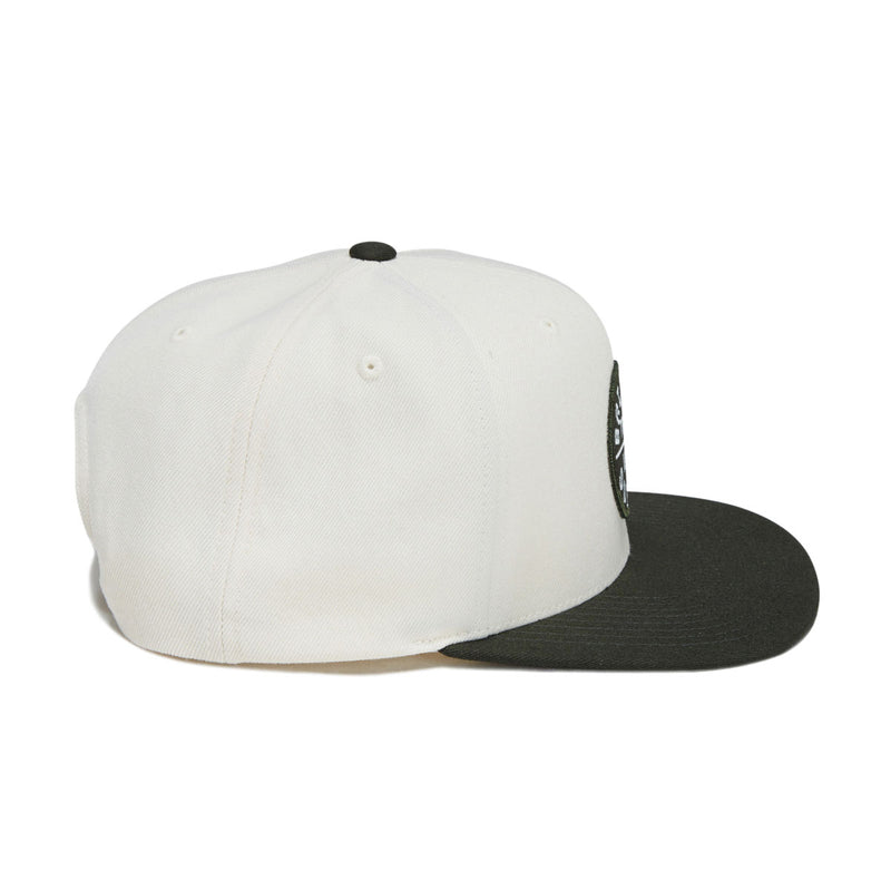 Brixton Oath III Snapback Hat - Wax Paper/Dark Olive