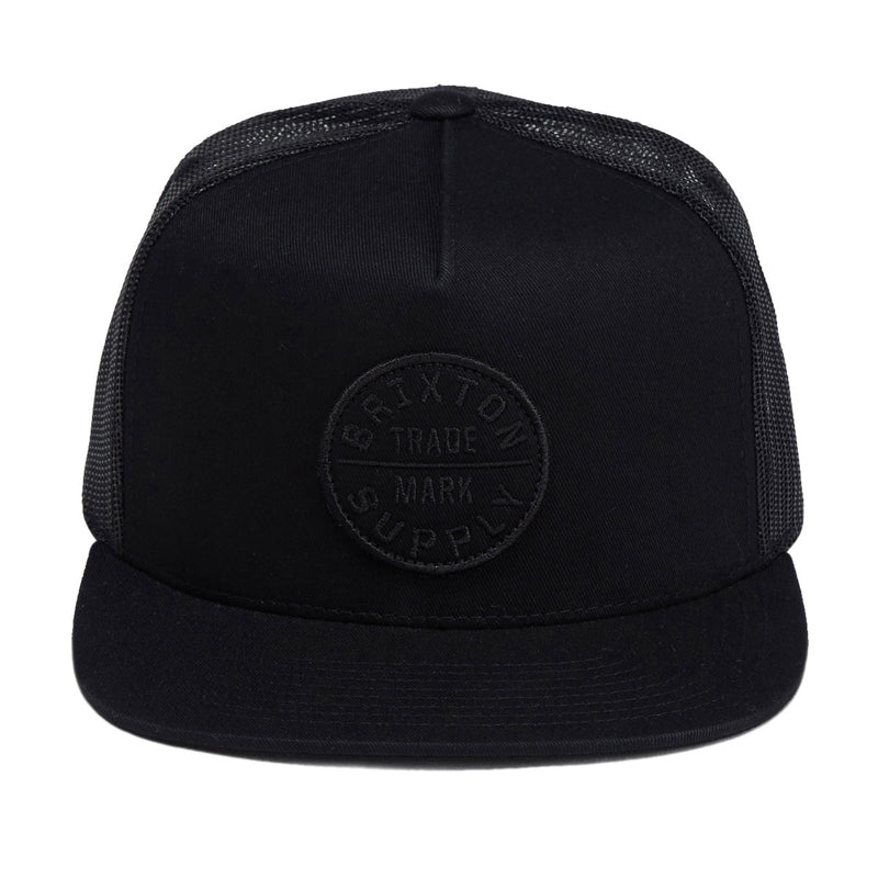 Brixton Oath Mp Trucker Hat - Black/Black/Black