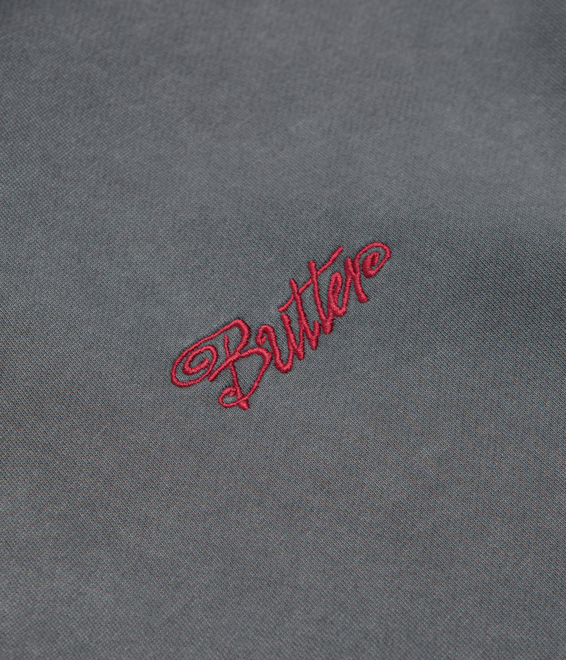 Butter Goods Jive Zip-Thru Hoodie in Washed Black