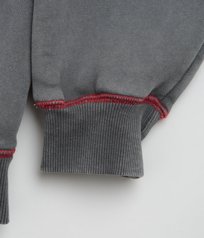 Butter Goods Jive Zip-Thru Hoodie in Washed Black
