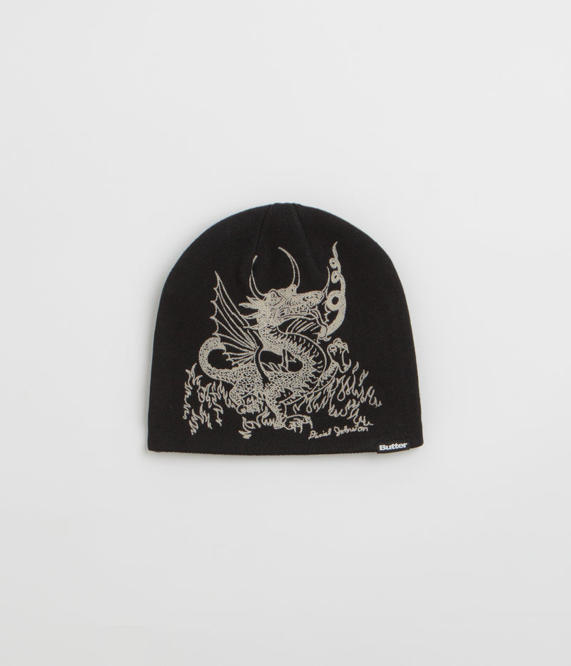 Butter Goods x Daniel Johnston Dragon Skully Beanie in Black
