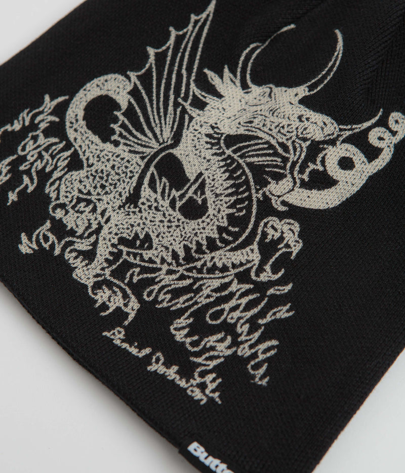 Butter Goods x Daniel Johnston Dragon Skully Beanie in Black