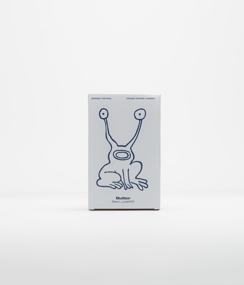 Butter Goods x Daniel Johnston Frog Ceramic Incense Holder in Light Green