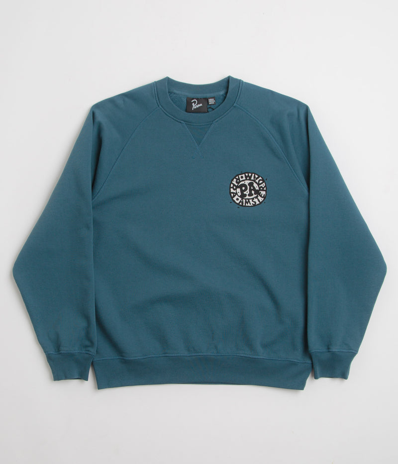 by Parra Amsterdammed Crewneck Sweatshirt in Washed Blue