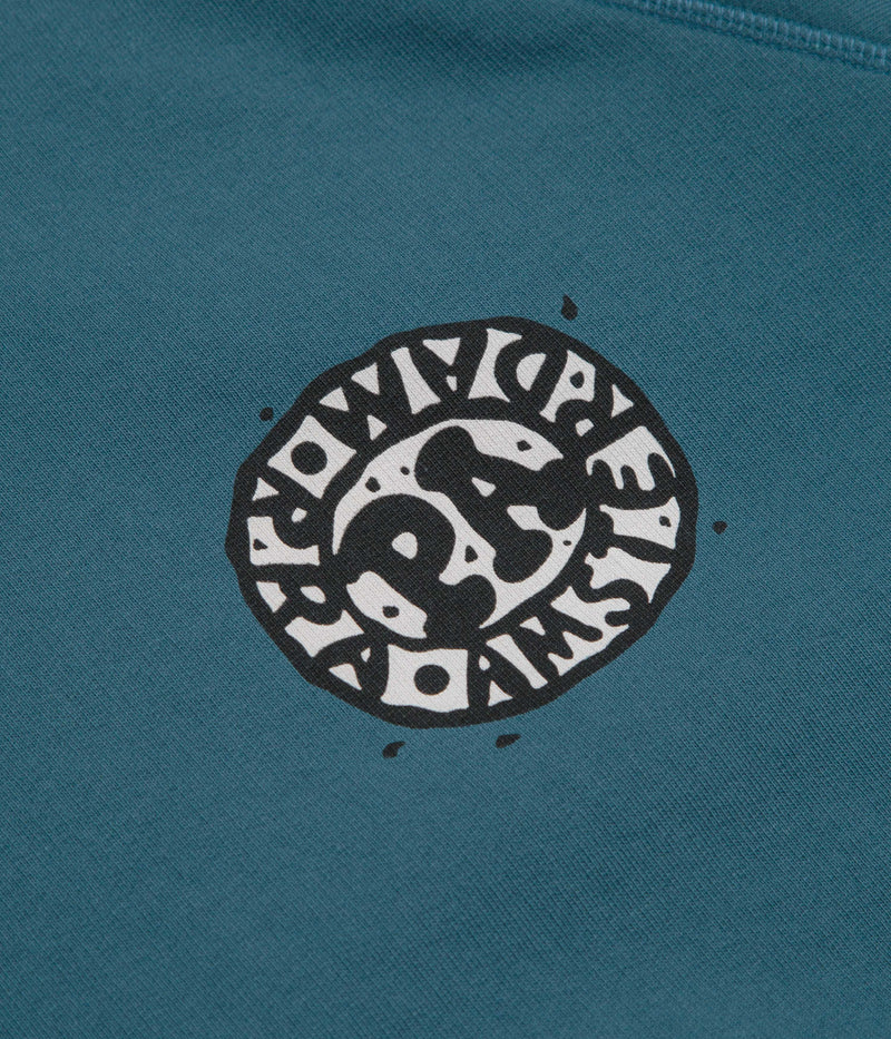 by Parra Amsterdammed Crewneck Sweatshirt in Washed Blue