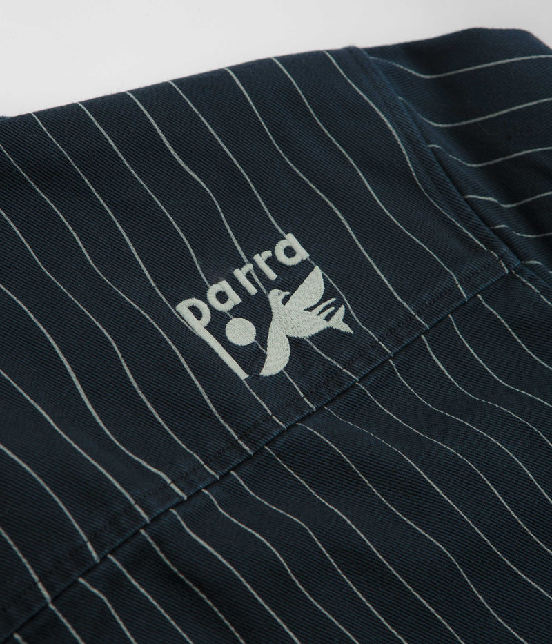 by Parra Meandering Lines Shirt in Navy Blue