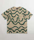by Parra Sound Waved T-Shirt in Tan